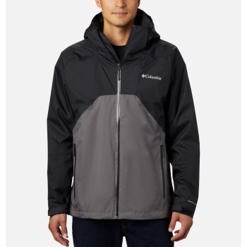 Columbia Muške Jakne - Rain Scape Crne Sive | MPWX-24380